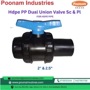 PP Valve Sc Pl HDPE Pipe End