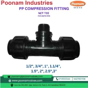 PP Compression Mt Tee 12 To 3