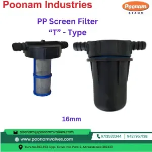 PP Screen Filter T Type 16mm