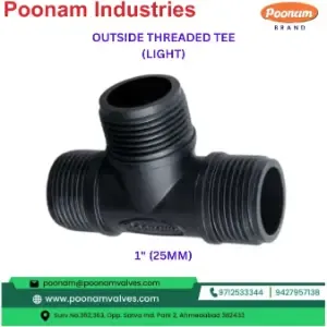 PP Outside Threaded Tee 1 Light